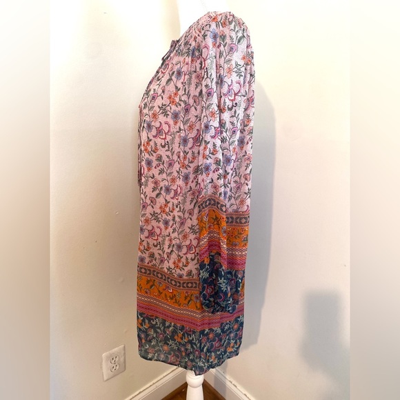 Johnny Was Maha Mini Shift Dress Floral Pink Size Medium - Picture 8 of 10